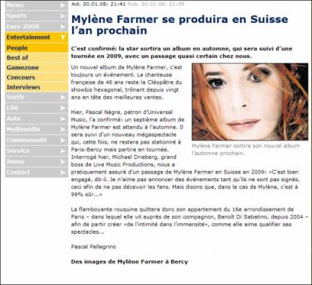 Tourne en 2009
